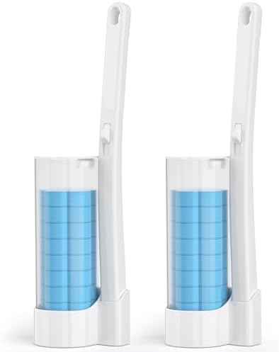 Disposable Toilet Brush 2 Pack- Each Toilet Bowl Brush by Unknown