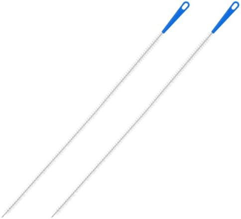 Drain Cleaning Brush 2Pcs, Long Drain Clog Remover Tool 23.6inch, by Unknown