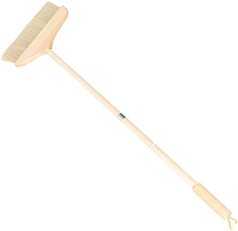 Soft Bristle Broom with Long Wooden Handle by PartyKindom