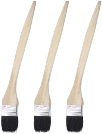 uxcell 3pcs Bent Radiator Paint Brush 2" Width Curved Wall Paint Soft Bristle by uxcell