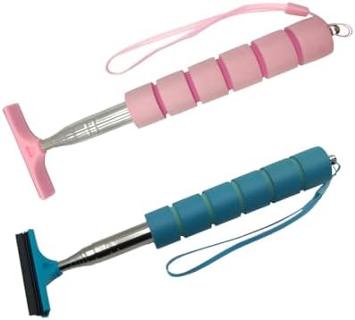 2PCS Car Side Mirror Squeegee, Retractable Vehicle Rear View Mirror Cleaning - Image 7
