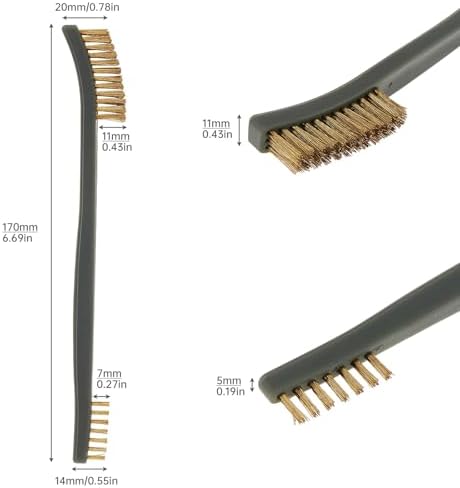 Mini Wire Brush Set, Paint and Dirt Remover, Cleaning Welding Slag and Rust - Image 5