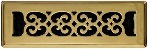 Decor Grates SPH210 Floor Register, Polished Brass Finish by DecorGrates