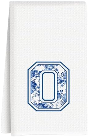 Chinoiserie Initial Kitchen Towels, Personalized Kitchen Towels, Personalized by Unknown