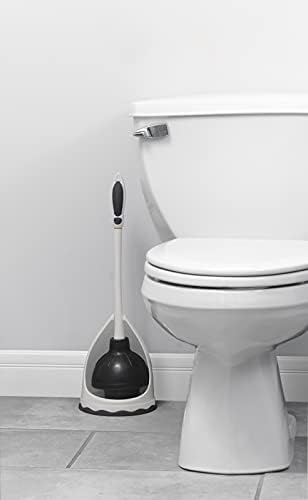 Superio Toilet & Sink Plunger and Holder Grey - Image 4