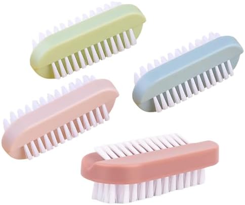 Nail Brush 4 Pack With Double Sided Bristles by SERADIOO