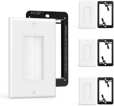 VCE Brush Wall Plate Cable Pass Through by VCE