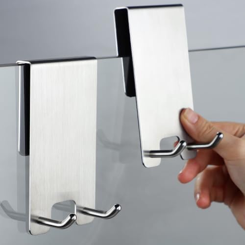 Taozun Shower Door Hooks, 2 Pack Towel Hooks by Taozun