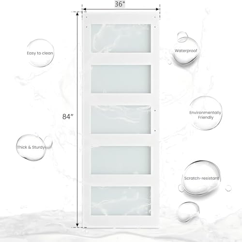 SMARTSTANDARD 36" x 84" Glass Barn Door - Image 3