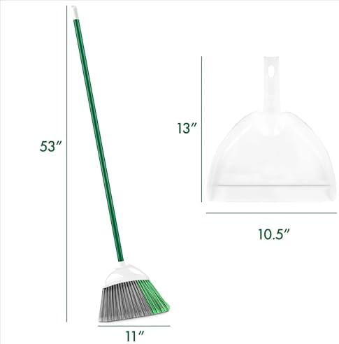 Household Angled Broom and Dustpan - Image 2