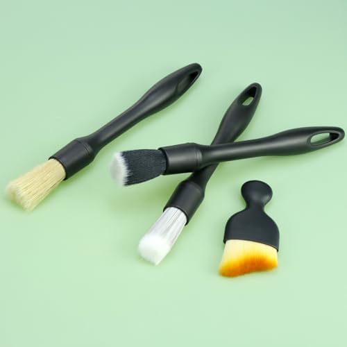 QWORK Car Detailing Brush Set for Interior & Exterior Cleaning, Wheels & Emblems - Image 3