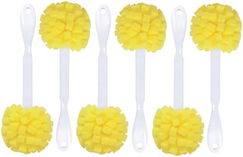 LOLA The Original Flower Shaped Kitchen Foam Sponge Bottle Brush, 6 Pack by LolaProducts