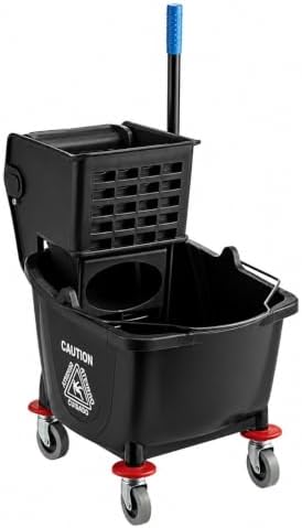 Commercial Mop Bucket with Wringer on Wheels | Blue 35 Quart by SturdyEssentials