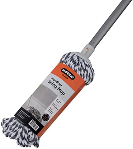 Superio Microfiber String Mop for Hardwood Floor Cleaning Self Wringing Mop for - Image 2