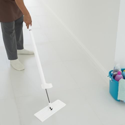 Microfiber Flat Mop with 2 Reusable Pads, 50 Inch Adjustable Self Wringing - Image 4