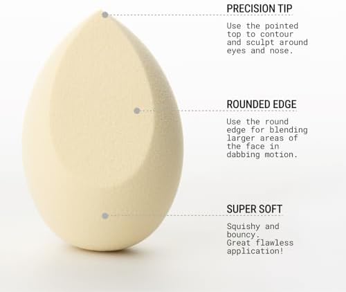 JUNO & Co. Microfiber Makeup Sponge, Dual Layer Technology - Image 3