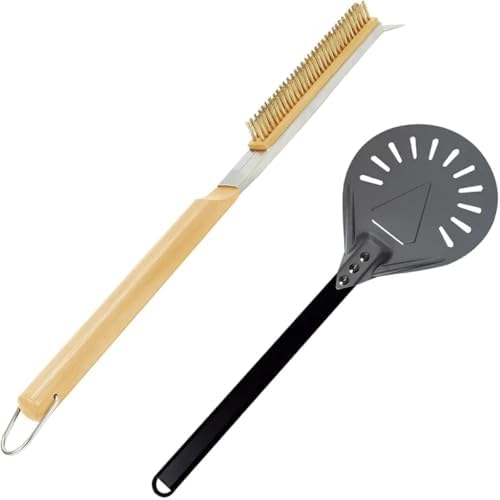 Pizza Oven Accessories Kit w/Pizza Oven Brush & Stone Scraper, 8 inch Pizza by Unknown