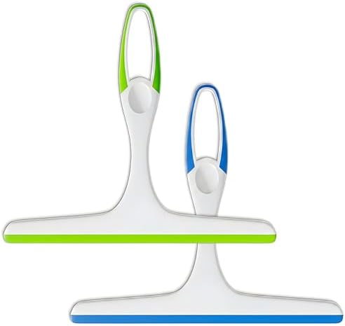 2 Pack Shower Squeegee for Glass Doors – 9.5” Silicone Blade Window Cleaner - Image 5