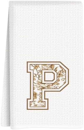 Chinoiserie Initial Kitchen Towels, Personalized Kitchen Towels, Personalized by Unknown