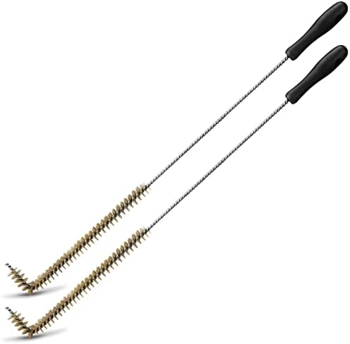 Yaomiao 2 Pcs L Shaped Fryer Cleaning Brush 23 Inch Long Handle Coil Brush by Yaomiao