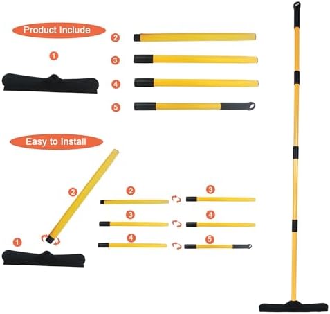 ZSOHHOME Silicone Push Broom, Pet Hair Squeegee - Image 3