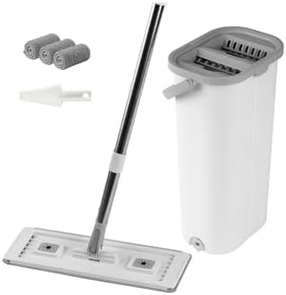 Household Mops & Bucket Sets, Hands-Free Flat Mop by Unknown