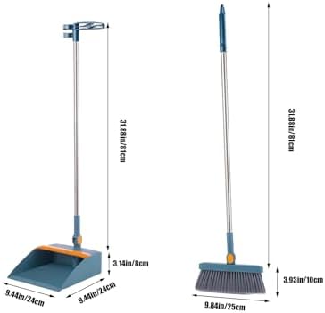 Broom with Dustpan Combo Set 180 Rotatable Brooms and Dustpan Set - Image 2