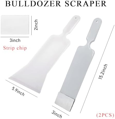 Yourkar 2 PCS Car Paddle Bulldozer Squeegee, Long Handle Window Tint Film - Image 2