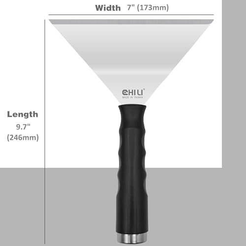 CHILI TOOLS 7" Bent Stainless Steel Chisel Pole Scraper, Overhead Paint Scraper - Image 3