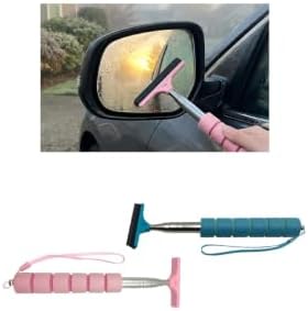2PCS Car Side Mirror Squeegee, Retractable Vehicle Rear View Mirror Cleaning by Unknown