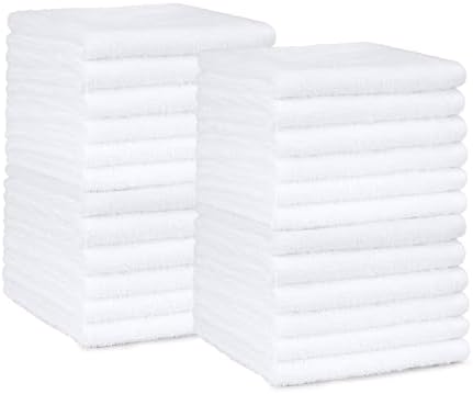 Amazon Basics Highly Absorbent, Fast Drying 100% Cotton Washcloths by AmazonBasics