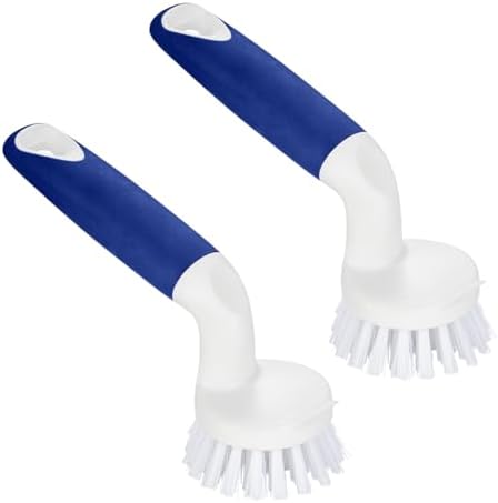 CELOX 2 Pack Kitchen Scrub Brush and Dish Brush, Dishwashing Scrubber Scraper by CELOX