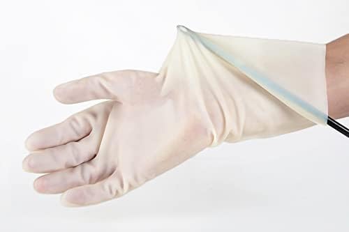 Cleaning Gloves Dishwashing Kitchen Gloves Reusable Rubber 1 Pairs White - Image 3
