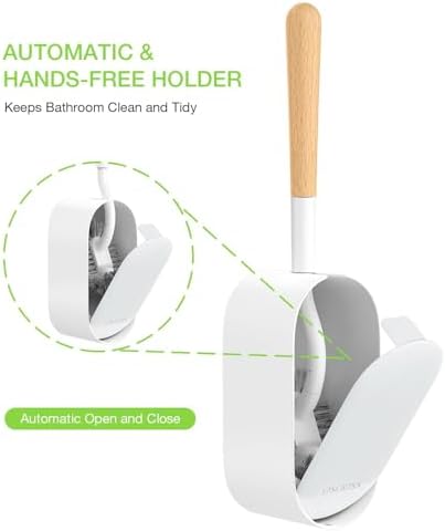 OSCIOSS Bamboo Toilet Brush Set, 2 Pack - Image 3