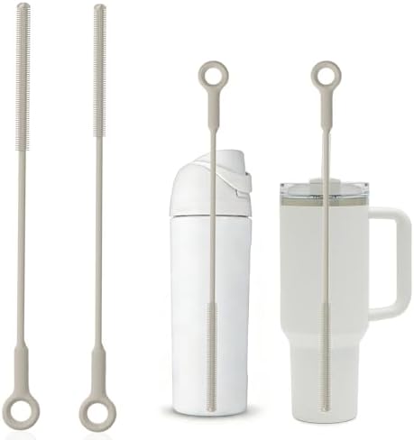 Straw Cleaner Brush Set by GreatSiliconeCleaningBrushMaker
