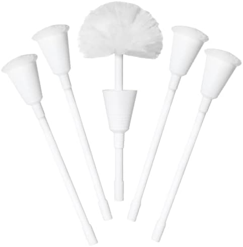Don Aslett Johnny Mop | Set of 5 Toilet Brushes | 14" Handle to Easily Clean by DonAslett