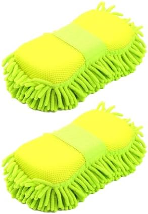 2PCS Microfiber Car Wash Sponge, Soft Absorbent Chenille Car Wash Sponge by Unknown