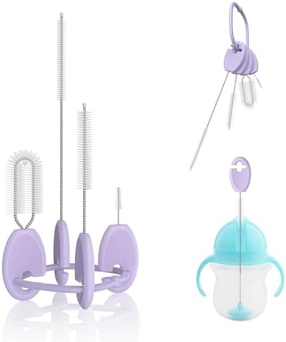 Straw Cleaner Brush Set for Baby Bottles, 4-in-1 by VOGOGE