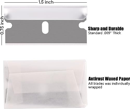 REXBETI 800 Pack Single Edge Razor Blades, Industrial Scraper Razor Blades - Image 5