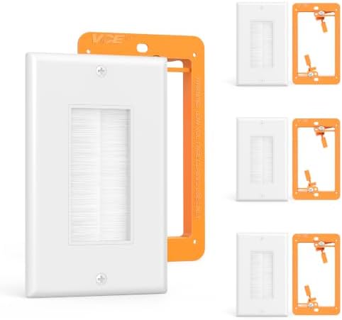 VCE Brush Wall Plate Cable Pass Through by VCE