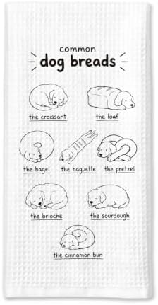 Cute Dog Breads Kitchen Towels Hostess Dog Mom Gift by Sldpngo