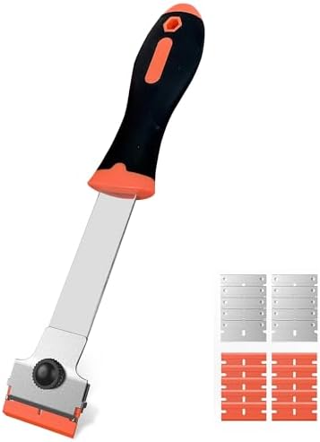 Razor Blade Scraper, Long Handle Scraper Tool by Burbifro
