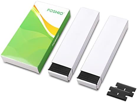 FOSHIO Plastic Razor Blades 200PCS Double Edged 1.5 Inch Suit - Image 6