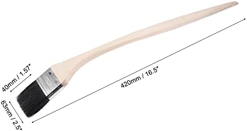 uxcell Bent Radiator Paint Brush 17" Length 2.5" Width Bristle - Image 2