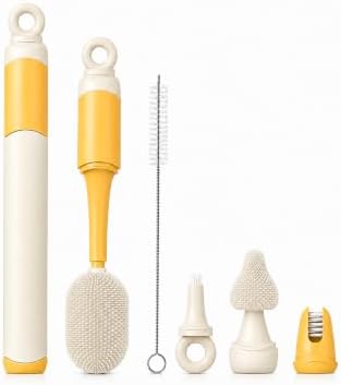 Baby Bottle Brush Set, 5-Piece Travel Kit by Catvegue