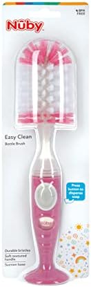 Nuby Easy Clean Dispensing Soft and Durable Bristle Bottle Brush - Image 5
