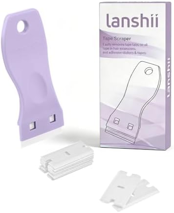 Hair Extension Plastic Scraper Kit Tape Remover Razor Scraper by Unknown
