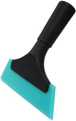 Hordion 2Pcs Small Squeegee 5" Rubber Blade Window Tint Squeegee Light Blue - Image 4