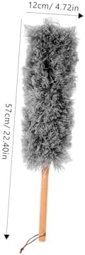 Wooden Handle Washable Duster for Household Cleaning Reusable Dust Removal Tool - Image 2