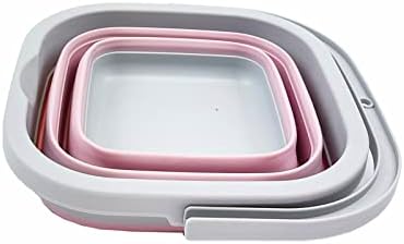 SAMMART Collapsible Rectangular Cleaning Bucket 5L- Foldable Camping Beach Sand - Image 2